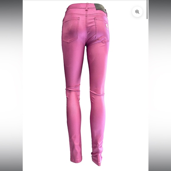 FILTHY WEALTH PINK WAX JEANS BNWT - Picture 2 of 2